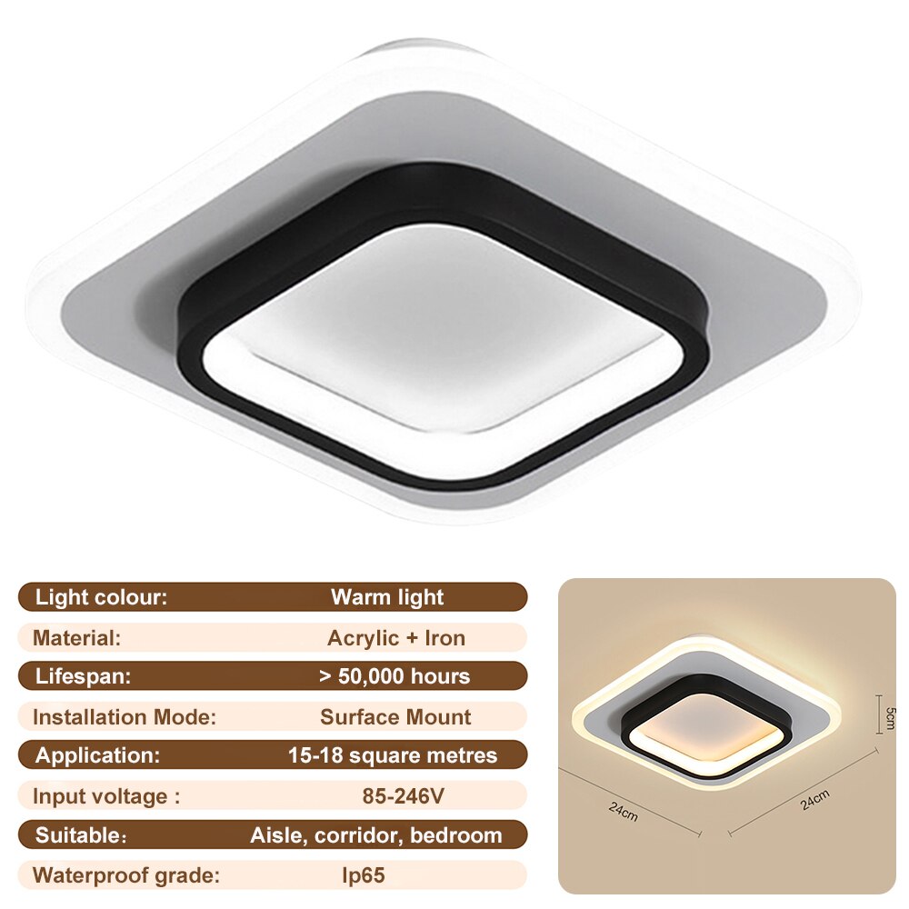 Modern Aisle LED Ceiling Lamp Simple Minimalist Chandelier For Corridor Entrance Attic Indoor Lighting Fixtures Pendant Light