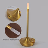 LED Candle Charging Restaurant Bar Lamp Desktop Decoration Atmosphere Touch Night Light Led Desk Lamps Candlelight Table Lamp