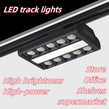 LED Track Light Rail 0.5M 1M Black White Aluminum 2 Wire System Track Light Series Universal Track for Ceiling Spot Lamps