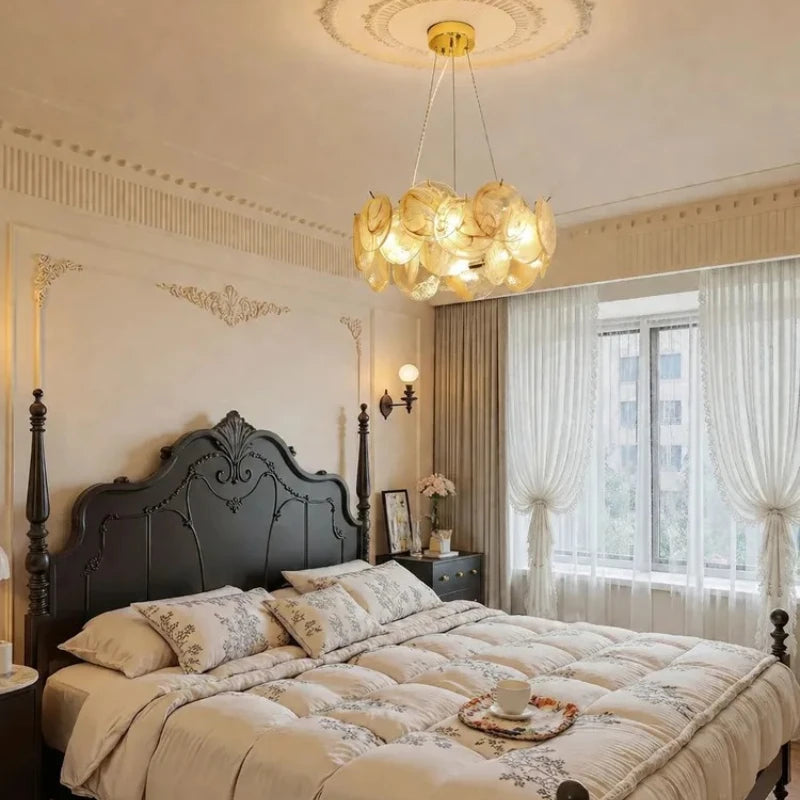 Italian Murano Glass Pendant Chandelier Light (E14 Bulb Base) - Luxury Modern Ceiling Lamp Fixture for Living Room, Dining Room, Bedroom & Restaurant Decor
