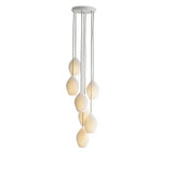 Nordic Modern Ceramic Lantern Energy-Saving LED Pendant Light - Creative Art Ceiling Chandelier Lamp Fixture for Restaurant, Dining Room & Home Decor