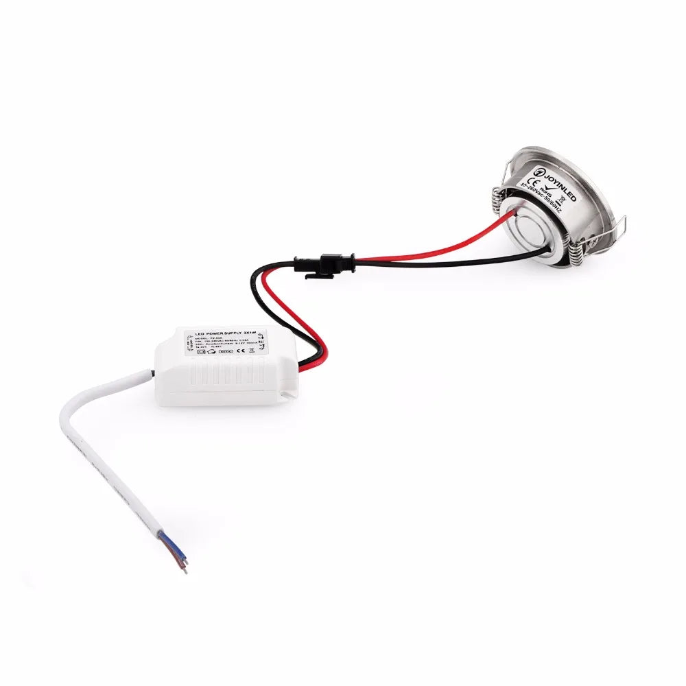  52mm 2 inch 3W LED Ceiling Spot Lights Recessed COB Mini LED Downlights DC12/24V Indoor Cabinet Lamp