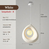 Japanese Wabi Sabi Pendant Lights Minimalist Bedroom Kitchen Island G9 LED Chandeliers Home Decor Living Room Hanging Lamps