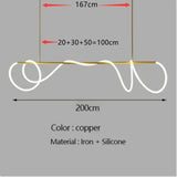 Modern Long Hose Led Art Ceiling Chandelier For Dining Room Kitchen Bar Pendant Lighting Suspension Design Lusters Luminaires