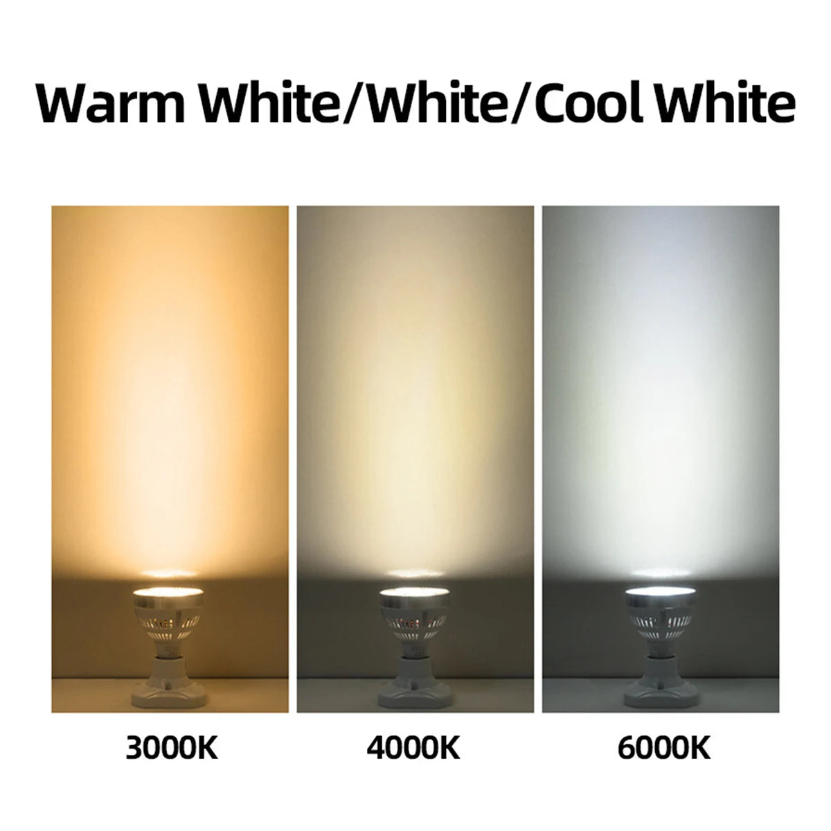 35W PAR30 E27 220V LED Light Spotlights Lamp 24 Degree Angle Cool Warm Neutral White 3000K 6000K For Show Room Shop Bar Decor