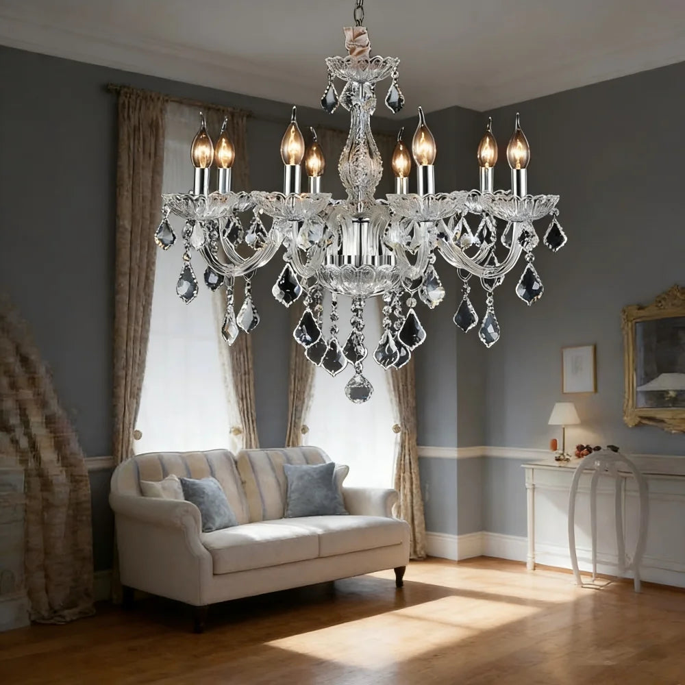 Luxury Traditional Classic K9 Crystal Chandelier Light for Living Room Bedroom Kitchen - Pendent Ceiling Fixture Top Quality