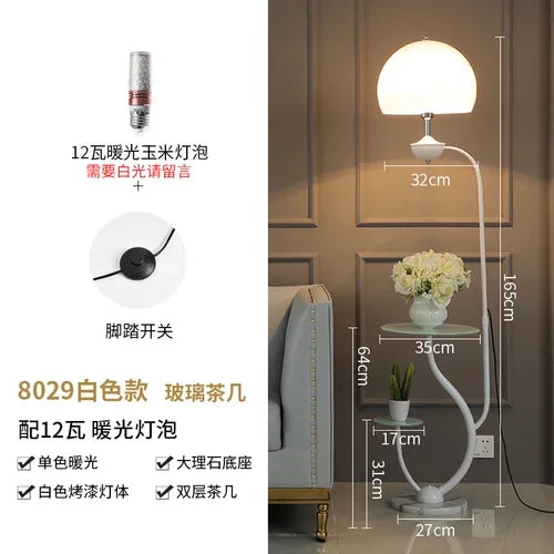 Nordic Floor Lamp Simple Modern Living Room Bedroom Bed Headband Table Storage Vertical Table Lamp