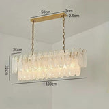 Luxury Modern Glass Chandelier Light - Decorative Ceiling Pendant Lamp Fixture for Living Room, Bedroom, Dining Room & Restaurant