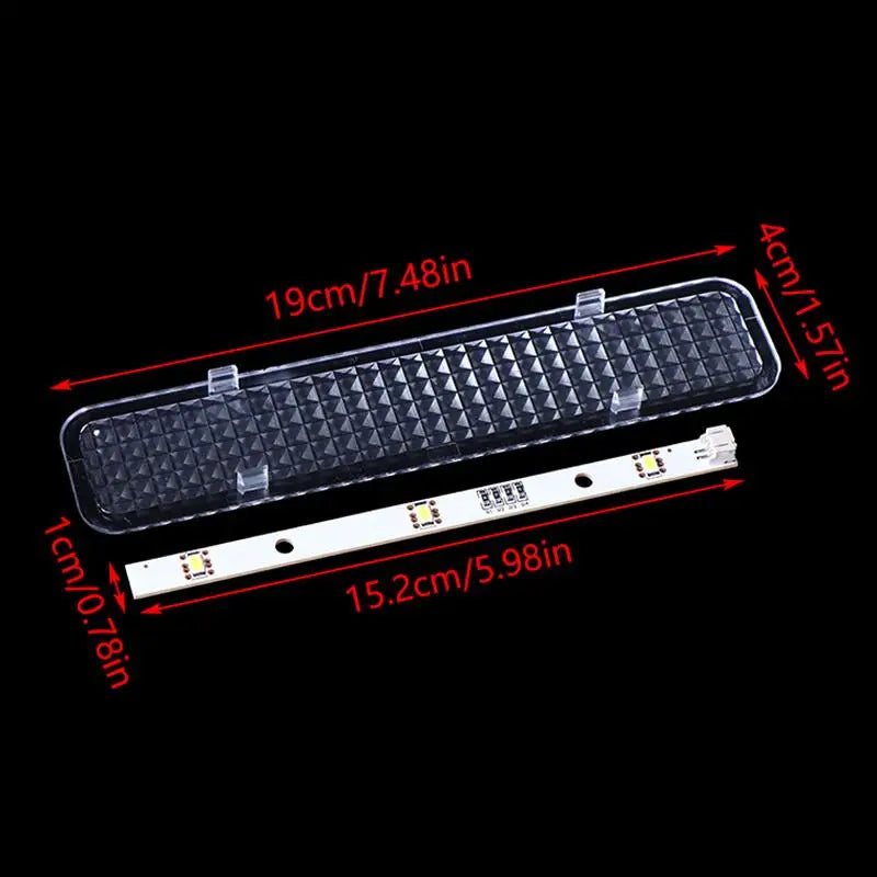 1 Pairs (2 PCS) Refrigerator LED Strip Light Bar (DC12V 2W) - Compatible with E349766 MDDZ-162A BCD-630WT Freezer Lighting