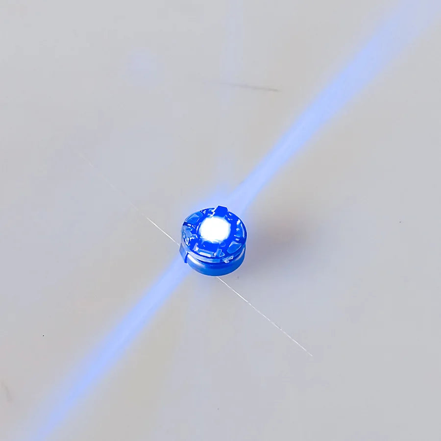 2PCS Miniature Wireless LED Light Modules - Super-Bright Push-Button Single Lamp for DIY Models