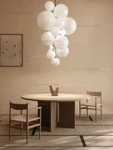 2025 New Trend Purple Glass Grape Ball Art Ceiling Chandeliers Hanging Lamps Suspension Luminaire Lampen For Living Room