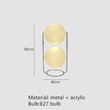 Garrault  Delord Floor Lamp Chrome Metal White Acrylic Ball Floor Light Living Room Hotel Room Sofa  Decoration Lamp