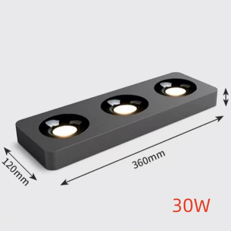 Fashionable ultra-thin 3.5CM surface mounted anti glare full spectrum COB tube lamp, home living room hallway, no opening