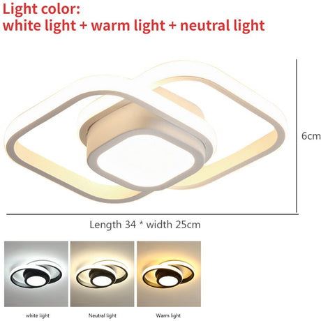 Modern LED Ceiling Lights Chandelier Nordic Living Room Lamp Lighting Minimalist Eye Protection for Indoor Living Room Bedroom