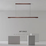 Modern Copper Circular Corner Design Pendant Lights Restaurant Office Dining Room Nordic Style Black Walnut LED Pendant Lamps