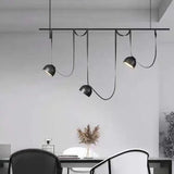 Nordic Art Leather Metal LED Chandelier Living Dining Room Bedroom Bar Island Luminaire Personalized Home Decor Lighting Fixture