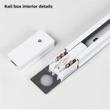 LED Track Light Rail 0.5M 1M Black White Aluminum 2 Wire System Track Light Series Universal Track for Ceiling Spot Lamps