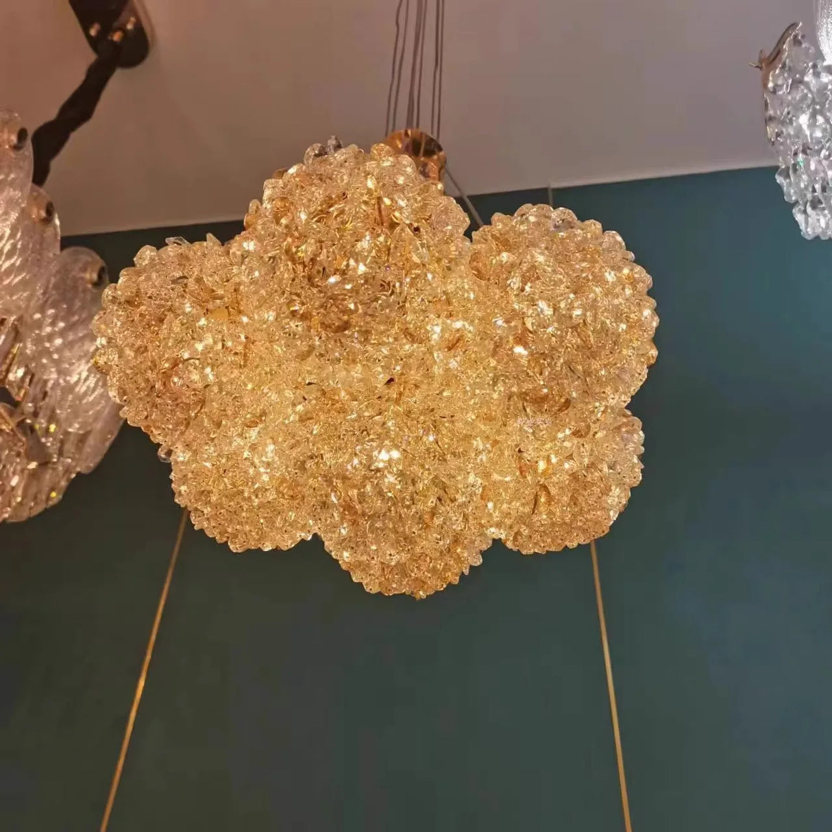 Light luxury crystal living room bedroom chandelier crystal premium chandelier