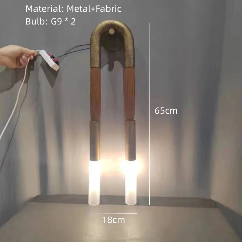 Novelty Wall Lamp Old Gold Silver Black Metal Cloth For Dining Room Bedroom Foyer Aisle Lighting Sconce G9 Bulb White Acrylic