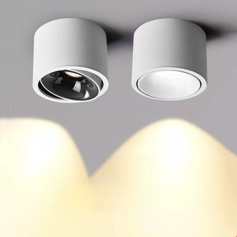 Adjustable Angle ultra-thin round downlight anti-glare household ceiling light LED spot light living room bedroom lighting5W7W9W