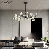 Modern LED Firefly Chandelier - Nordic Gorgeous Leaf Pendant Lamp for Living Room