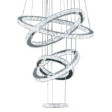 Modern Luxury Led Crystal Chandelier Hanging Lighting Crystal Lustre Pendant Lamparas Ceiling Fixtures Luminaire for living room