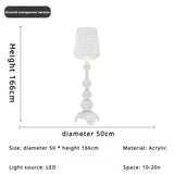 Italian Kartell living room floor lamp designer,artistic decoration,hollowed out internet famous ornament,ins style bedroom lamp