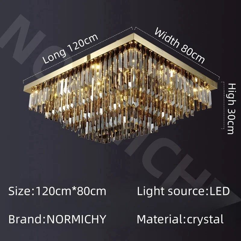 Crystal Lamp Nordic Minimalist Living Room Main Light Modern Elegant Ceiling Light Creative Home Restaurant Led Lights