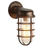 Retro Industrial Wall Lamp for Loft Coffee Bar Corridor Aisle Waterproof Outdoor Sconce Antique E27 Exterior Led Lights Fixture