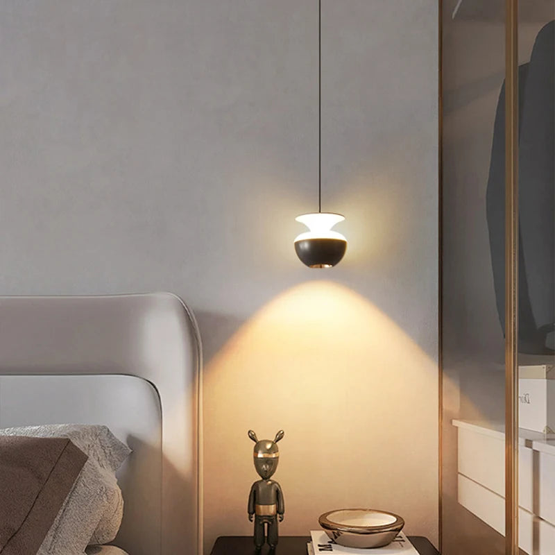 2026 New Bedside Led Pendant Lights Simple Bedroom Aisle Porch Cloakroom Small Chandelier Modern Home Indoor Decor Lighting Lamp