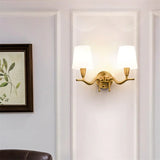 American Modern Style Wall Lamp Interior Lighting Fixtures Indoor Aisle Lamp All Bronze Antlers Decorative Lights For Bedroom