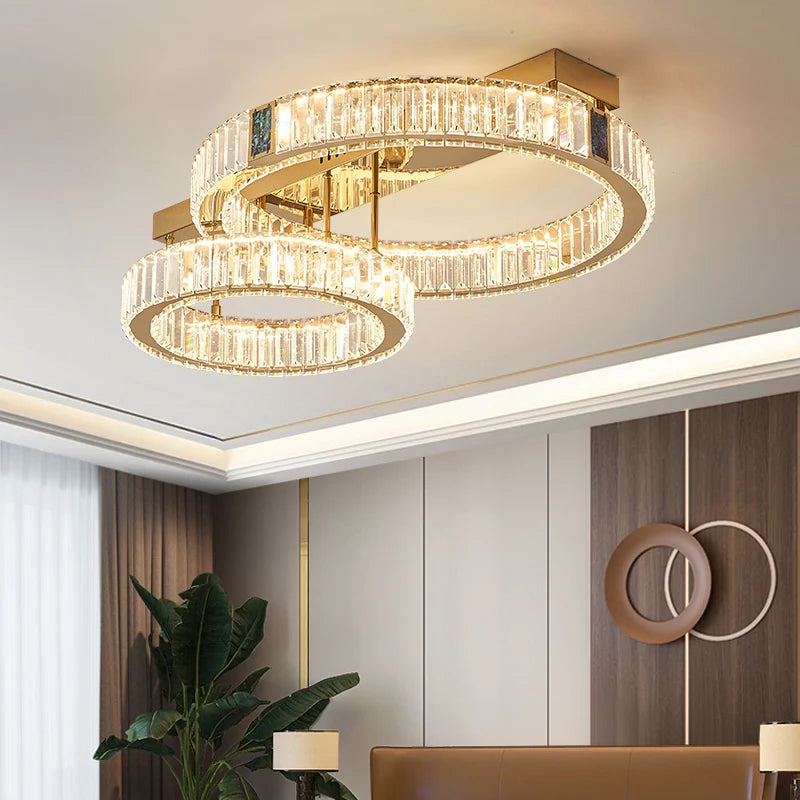 home decorationPendant lights, luxury crystal living room chandelier, bedroom Pendant lamp, ceiling light, indoor lighting