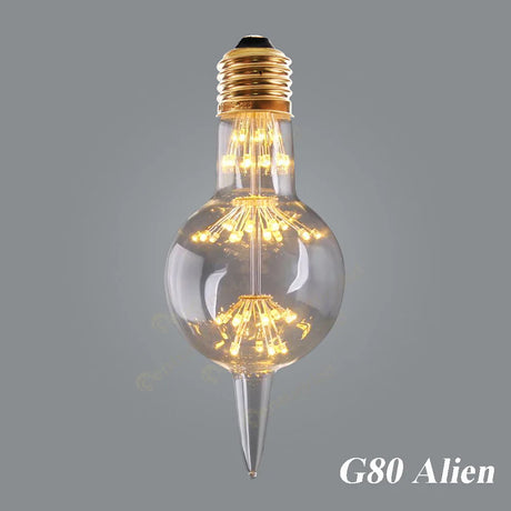 Vintage Led ST64 E27 LED Non- Dimmable Bulb Vintage Starry Sky Lamp 3W 2200K Bottle Lightbulb Decorative Christmas Firework Lamp