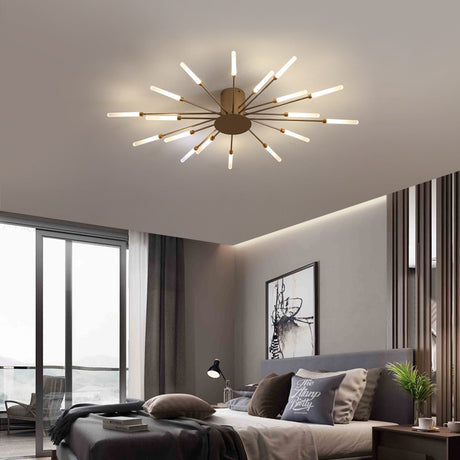 2023 Modern Led Ceiling Chandelier Lamp for Living Dining Room Nordic Creative Bedroom Hall Hanging Ceiling Light Fireworks Lamp