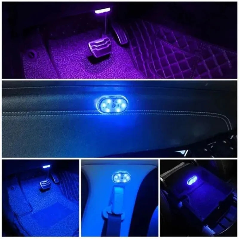 1pcs Car Touch Interior Lights USB Charging Reading Lamp Atmosphere Lights Car Interior Decoration