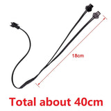 2/3/4/5-Way EL Wire Splitter Connector Cable - Multi-Channel Power Distribution Splitting Wire Lead for Neon Wire & LED Lighting Accessories