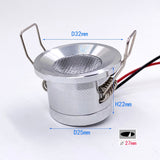 1W 30 degree embedded ceiling light DC12V small spot light bedroom kitchen cabinet jewelry display cabinet LED downlights