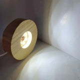 Wood Desktop LED Light Display Base - USB Powered Night Light Stand
