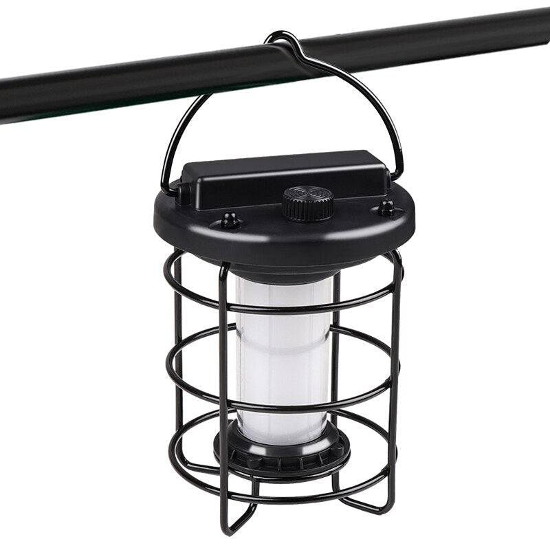 LED Tent Flashlight Camping Light USB Rechargeable Bulb Outdoor Portable Lamp Emergency Lantern With Infinite Dimming Function