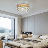 Luxury Crystal Chandelier Lustre Design Gold Modern Led Ceiling Light  Living Room Bedroom Hanging Lamp Lighting