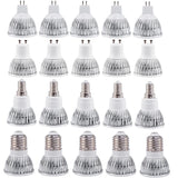 10-Pack Low Voltage Dimmable COB LED Spotlight Bulbs (DC 12V-24V | 6W/9W/12W) - GU10, MR16, E27 High-Power Bulbs in Warm & Cold White