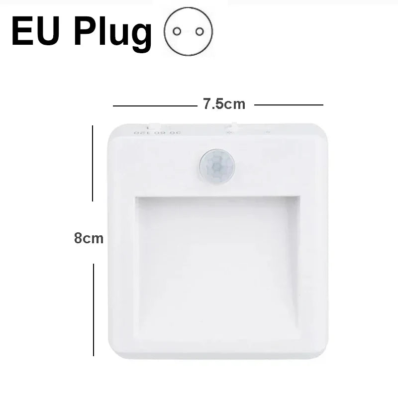 Plug-in LED Motion Sensor Night Light - EU/US/UK/AU - Dusk to Dawn Sensor