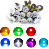 2X 9W 12V SMD LED Chip License Plate Light Bolt Screw Turn Signal Tail Light 5630 LED Number Plate Light Motorcycle Auto Car