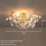 Minimalist Glass Pendant Light Modern Ball Chandelier for Living Dining Room Restaurant Home Decor Indoor Lighting Hanging Lamp