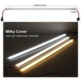 SMD2835 LED Tube AC 220V 8W High Brightness Hard Rigid LED Strip Bar Lights 50cm 72LEDs Energy Saving LED Fluorescent Tubes Set