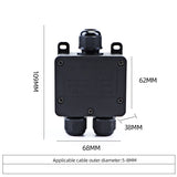 IP68 Waterproof Submersible Junction Box - Weatherproof Outdoor Cable Connector & Electrical Box for Underwater & Garden Use