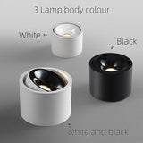 Surface-Mounted LED Ceiling Light Dimmable Spotlight Downlight Adjustable Brightness Modern Design for Home Commercial Lighting