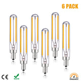 Vintage T20 Long LED Tubular Filament Edison Bulb - 2W E14 Base Retro Dimmable Lamp