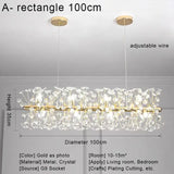Nordic Crystal Led Ceiling Pendant Lamp Modern Clear Crystal G9 LED Lamp for Dining Room Bedroom House Decor Suspension Lamp