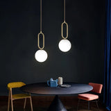 Modern Nordic Glass Ball Pendant Light - Minimalist Hanging Ceiling Fixture for Living Room, Dining Room & Bedroom Decor